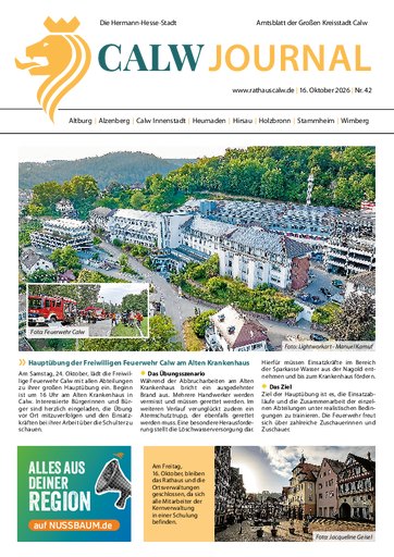 Titelseite Ausgabe 42/2026 des CalwJournals